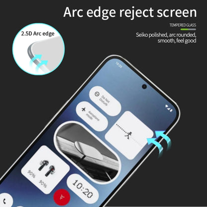 For Nothing Phone 2a MOFI 9H 2.5D Full Screen Tempered Glass Film(Black) - Others by MOFI | Online Shopping South Africa | PMC Jewellery