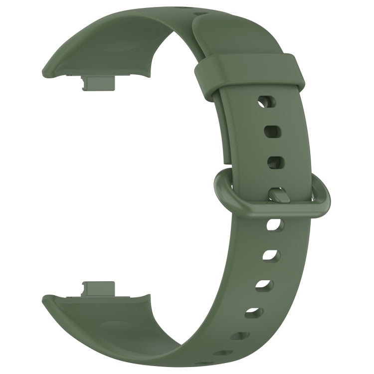 For Redmi Watch 4 Solid Color Colorful Buckle Silicone Watch Band(Dark Green) - Watch Bands by PMC Jewellery | Online Shopping South Africa | PMC Jewellery