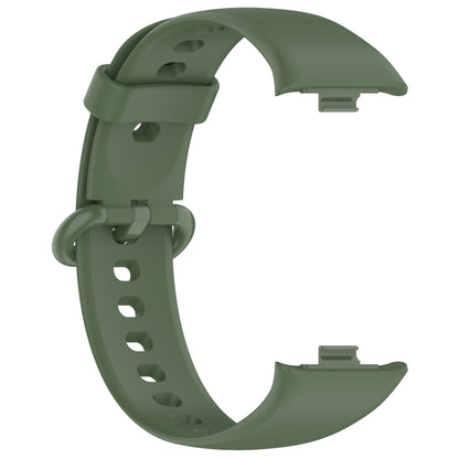 For Redmi Watch 4 Solid Color Colorful Buckle Silicone Watch Band(Dark Green) - Watch Bands by PMC Jewellery | Online Shopping South Africa | PMC Jewellery