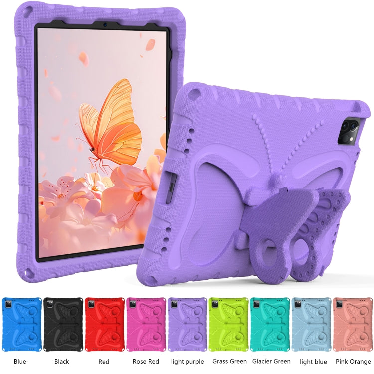 For iPad Air 11 2024 Butterfly Bracket EVA Shockproof Tablet Case(Light Purple) - iPad Air 11 2024 Cases by PMC Jewellery | Online Shopping South Africa | PMC Jewellery | Buy Now Pay Later Mobicred