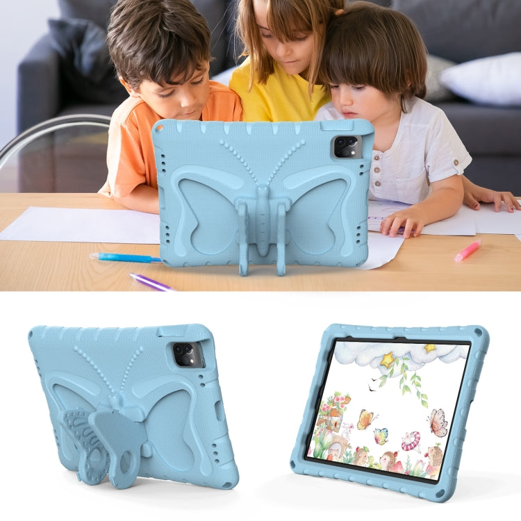 For iPad Air 11 2024 Butterfly Bracket EVA Shockproof Tablet Case(Light Blue) - iPad Air 11 2024 Cases by PMC Jewellery | Online Shopping South Africa | PMC Jewellery | Buy Now Pay Later Mobicred