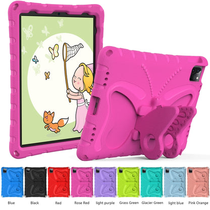 For iPad Air 11 2024 Butterfly Bracket EVA Shockproof Tablet Case(Rose Red) - iPad Air 11 2024 Cases by PMC Jewellery | Online Shopping South Africa | PMC Jewellery | Buy Now Pay Later Mobicred