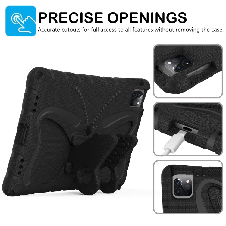 For iPad Pro 11 2024 Butterfly Bracket EVA Shockproof Tablet Case(Black) - iPad Pro 11 2024 Cases by PMC Jewellery | Online Shopping South Africa | PMC Jewellery | Buy Now Pay Later Mobicred