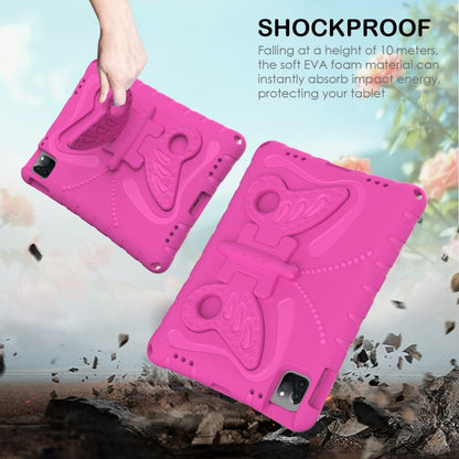 For iPad Pro 11 2024 Butterfly Bracket EVA Shockproof Tablet Case(Rose Red) - iPad Pro 11 2024 Cases by PMC Jewellery | Online Shopping South Africa | PMC Jewellery | Buy Now Pay Later Mobicred