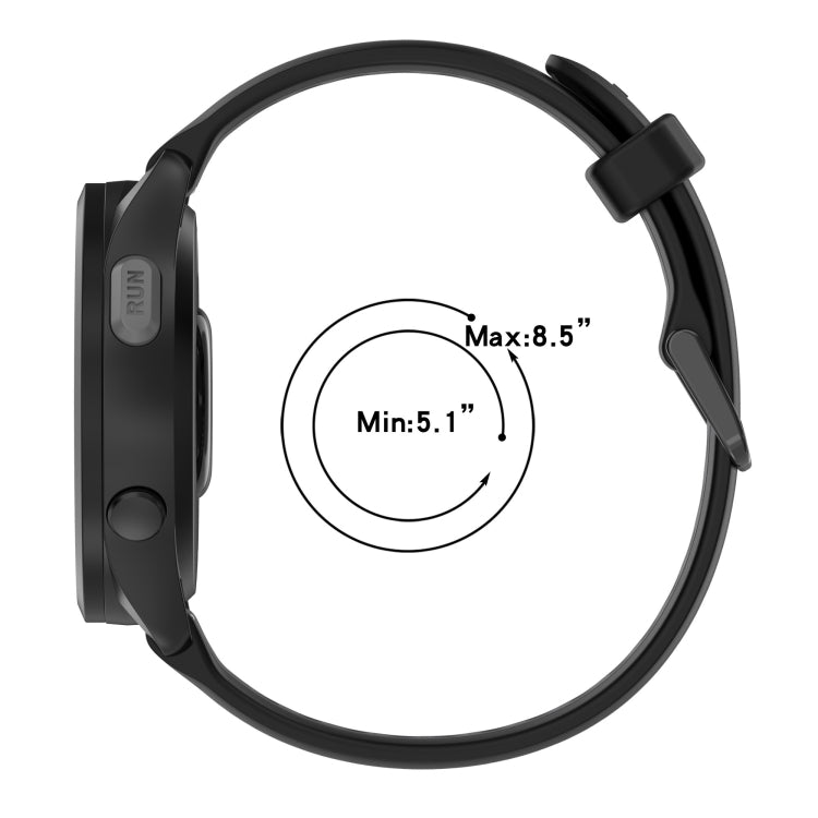 For Garmin Forerunner 255S 18mm Two Color Textured Silicone Watch Band(Orange+Black) - Watch Bands by PMC TechLife | Online Shopping South Africa | PMC TechLife