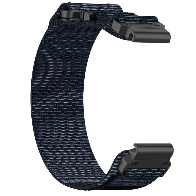 For Garmin MARQ Golfer Gen 2 22mm Nylon Hook And Loop Fastener Watch Band(Blue) - Watch Bands by PMC Jewellery | Online Shopping South Africa | PMC Jewellery