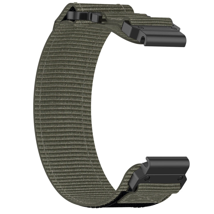 For Garmin Descent Mk3 43mm 20mm Nylon Hook And Loop Fastener Watch Band(Grey) - Watch Bands by PMC TechLife | Online Shopping South Africa | PMC TechLife
