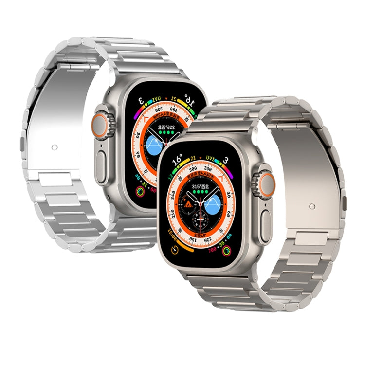For Apple Watch Series 8 45mm I-Shaped Titanium Watch Band(Titanium) - Watch Bands by PMC TechLife | Online Shopping South Africa | PMC TechLife