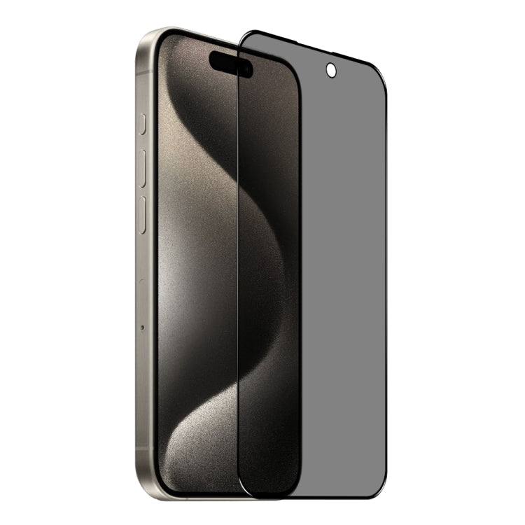 For iPhone 15 Pro Max NORTHJO A++ 28 Degree Privacy Full Glue Silk Printing Tempered Glass Film - iPhone 15 Pro Max Tempered Glass by NORTHJO | Online Shopping South Africa | PMC Jewellery | Buy Now Pay Later Mobicred