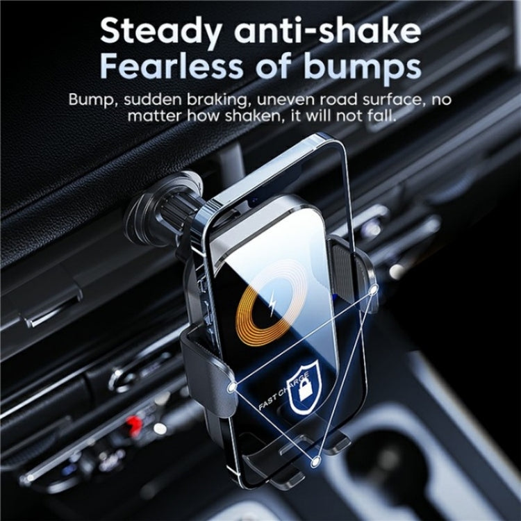 X12 Car Air Vent Touch Sensing Wireless Phone Charger Holder(Black) - Wireless Charger Holders by PMC TechLife | Online Shopping South Africa | PMC TechLife | Buy Now Pay Later Mobicred
