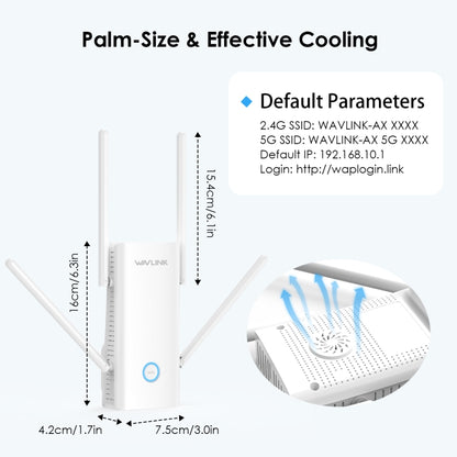 Wavlink WN583AX3 AX3000 Dual Band WiFi Repeater/AP/Router/Mesh Mode WiFi Extender, Plug:AU Plug - Wireless Routers by WAVLINK | Online Shopping South Africa | PMC Jewellery | Buy Now Pay Later Mobicred