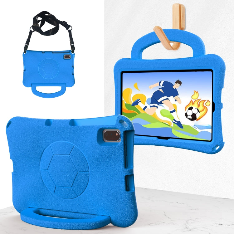 For Lenovo Tab M10 Plus TB-X606F 10.3 Handle Football Shaped EVA Shockproof Tablet Case(Blue) - Lenovo by PMC TechLife | Online Shopping South Africa | PMC TechLife | Buy Now Pay Later Mobicred