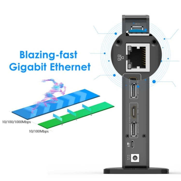 WAVLINK UG69PD5 USB-C HD 60Hz Monitor Adapter Dual 4K Display Docking Station, Plug:UK Plug - free shipping - PMC TechLife - Order now!