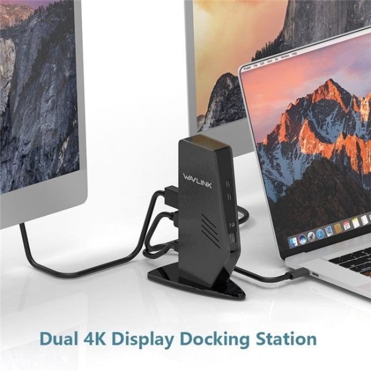 WAVLINK UG69PD5 USB-C HD 60Hz Monitor Adapter Dual 4K Display Docking Station, Plug:UK Plug - free shipping - PMC TechLife - Order now!