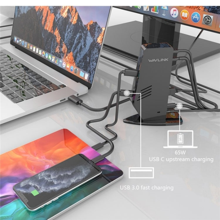 WAVLINK UG69PD5 USB-C HD 60Hz Monitor Adapter Dual 4K Display Docking Station, Plug:UK Plug - free shipping - PMC TechLife - Order now!