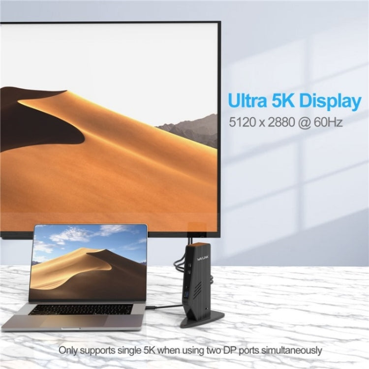 WAVLINK UG69PD5 USB-C HD 60Hz Monitor Adapter Dual 4K Display Docking Station, Plug:UK Plug - free shipping - PMC TechLife - Order now!