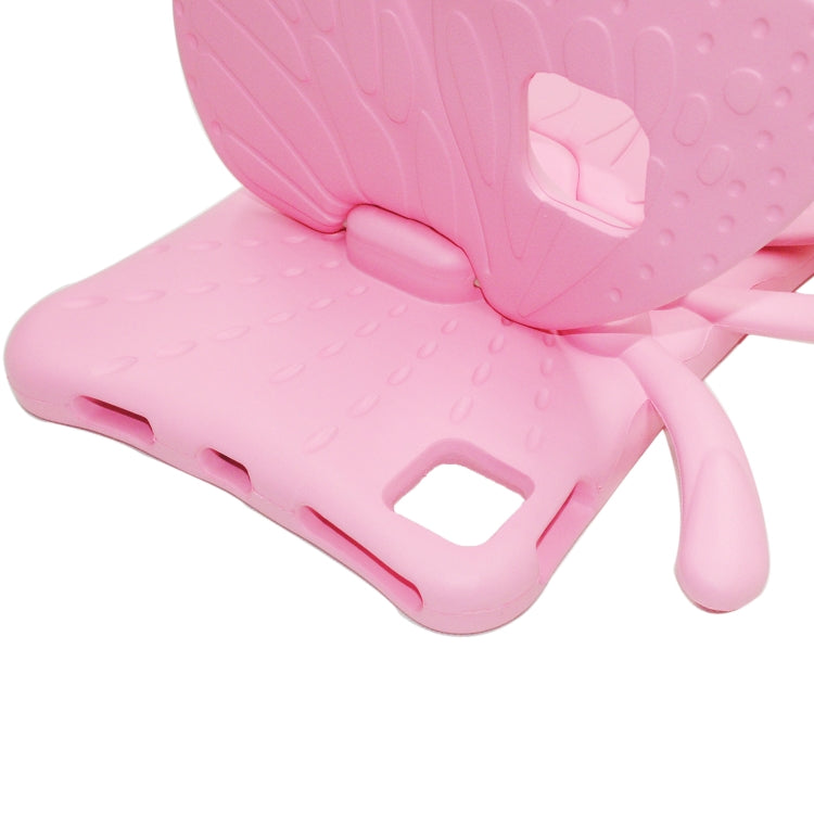 For iPad Air 11 2025 / 2024 Butterfly Bracket Kids EVA Shockproof Tablet Case(Pink) - iPad Air 11 2025 / 2024 Cases by PMC Jewellery | Online Shopping South Africa | PMC Jewellery | Buy Now Pay Later Mobicred