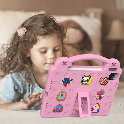 For iPad Air 11 2024 Handle Kickstand Children EVA Shockproof Tablet Case(Pink) - iPad Air 11 2024 Cases by PMC Jewellery | Online Shopping South Africa | PMC Jewellery | Buy Now Pay Later Mobicred