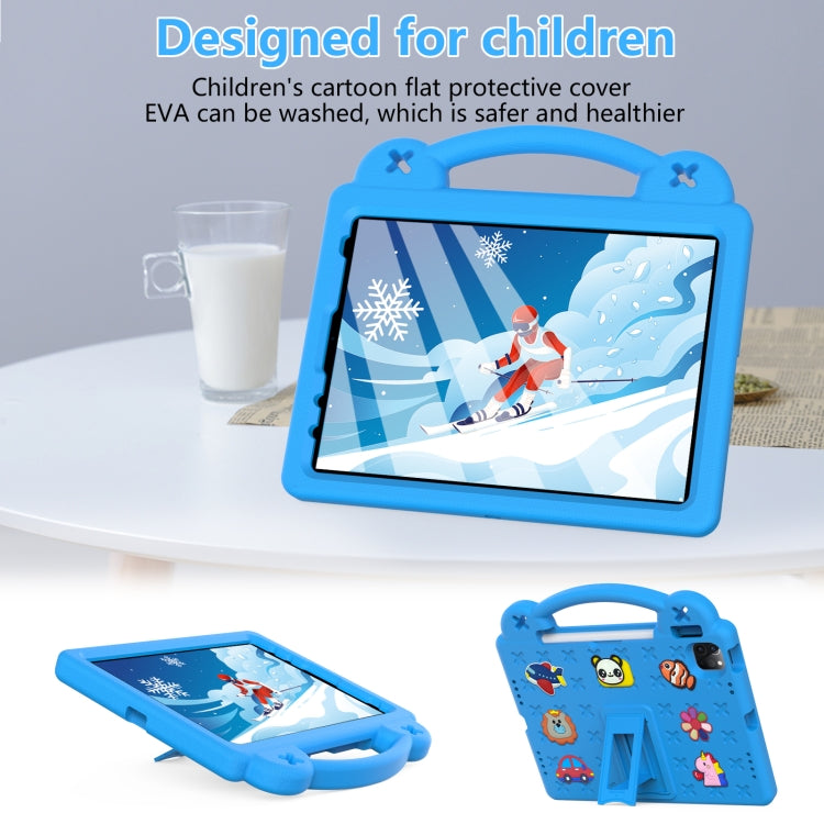 For  iPad Pro 11 2024 Handle Kickstand Children EVA Shockproof Tablet Case(Sky Blue) - iPad Pro 11 2024 Cases by PMC Jewellery | Online Shopping South Africa | PMC Jewellery | Buy Now Pay Later Mobicred