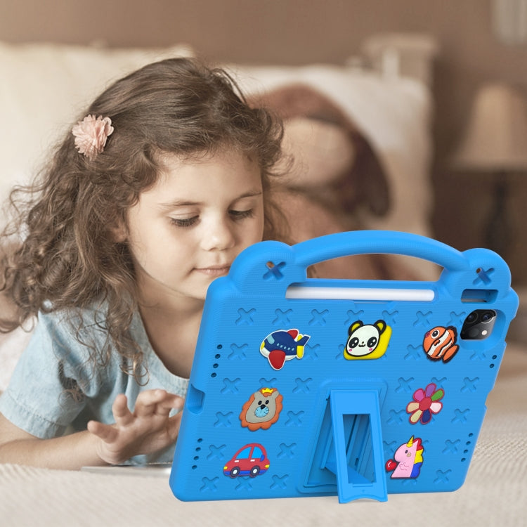 For  iPad Pro 11 2024 Handle Kickstand Children EVA Shockproof Tablet Case(Sky Blue) - iPad Pro 11 2024 Cases by PMC Jewellery | Online Shopping South Africa | PMC Jewellery | Buy Now Pay Later Mobicred