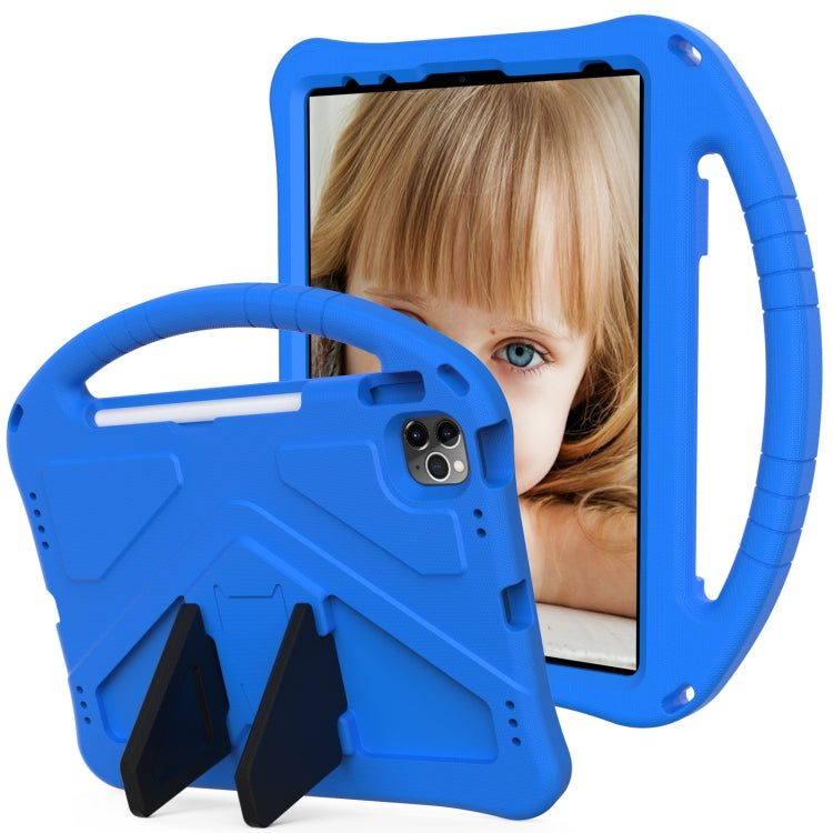 For iPad Pro 11 2024 EVA Shockproof Tablet Case with Holder(Blue) - iPad Pro 11 2024 Cases by PMC TechLife | Online Shopping South Africa | PMC TechLife | Buy Now Pay Later Mobicred