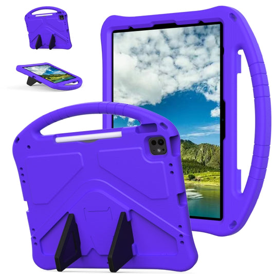 For iPad Air 13 2024 EVA Shockproof Tablet Case with Holder(Purple) - iPad Air 13 2024 Cases by PMC Jewellery | Online Shopping South Africa | PMC Jewellery | Buy Now Pay Later Mobicred