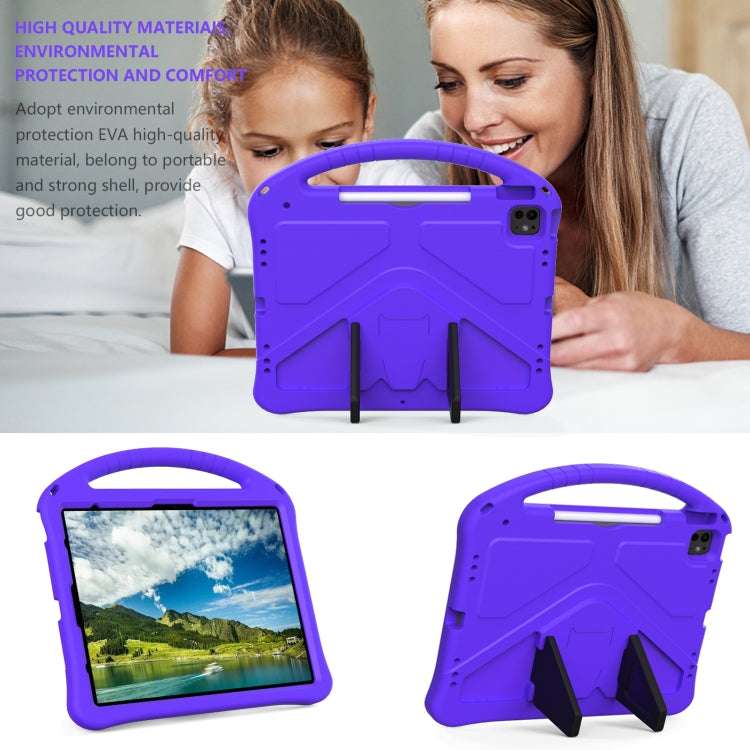 For iPad Pro 13 2024 EVA Shockproof Tablet Case with Holder(Purple) - iPad Pro 13 2024 Cases by PMC Jewellery | Online Shopping South Africa | PMC Jewellery | Buy Now Pay Later Mobicred