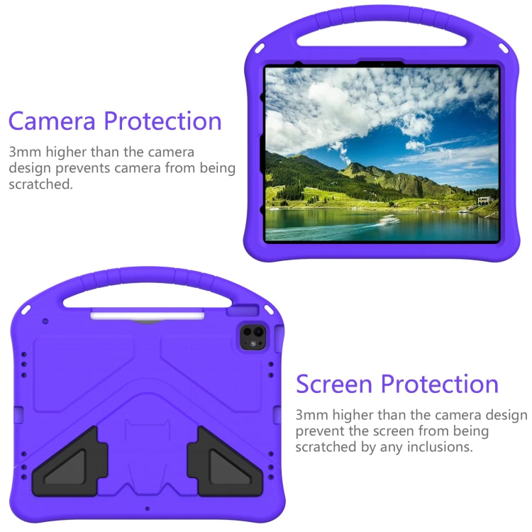 For iPad Pro 13 2024 EVA Shockproof Tablet Case with Holder(Purple) - iPad Pro 13 2024 Cases by PMC Jewellery | Online Shopping South Africa | PMC Jewellery | Buy Now Pay Later Mobicred