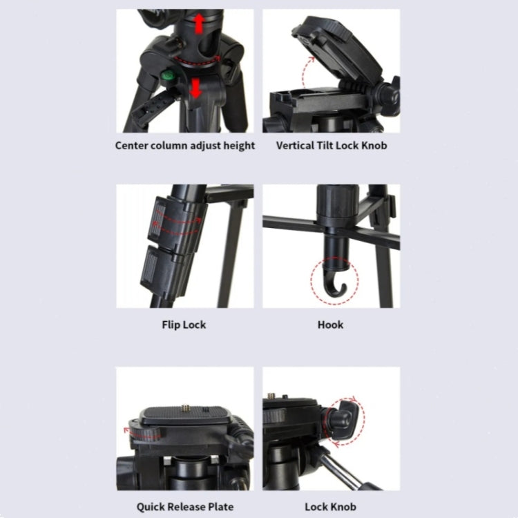 JMARY KP-2274 5-section Adjustable Monopod Multi-function Outdoor Photography Tripod - free shipping - PMC TechLife - Order now!