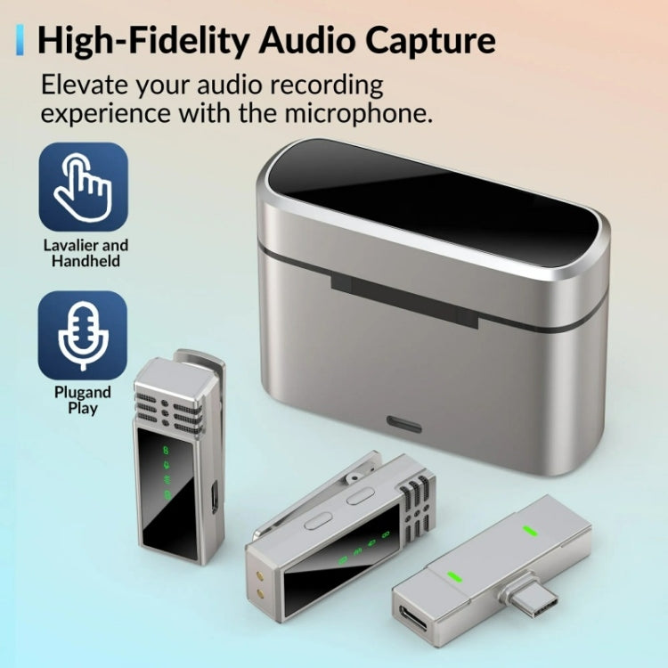 JMARY MW-15 USB-C / Type-C Port 2.4G Lavalier Wireless Microphone - Microphone by Jmary | Online Shopping South Africa | PMC TechLife | Buy Now Pay Later Mobicred