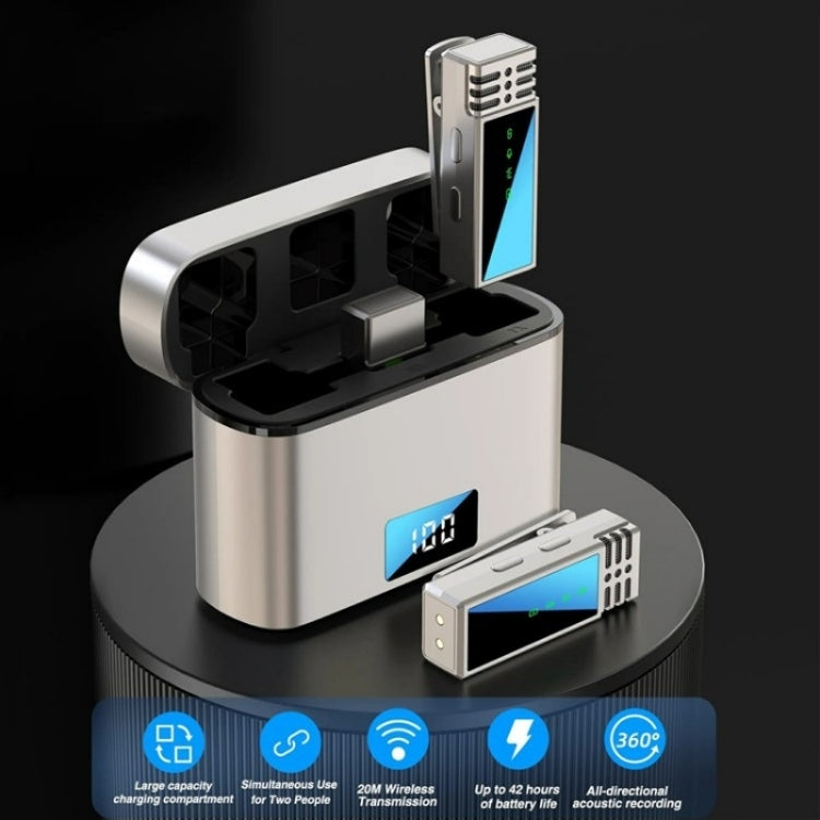 JMARY MW-15 USB-C / Type-C Port 2.4G Lavalier Wireless Microphone - Microphone by Jmary | Online Shopping South Africa | PMC TechLife | Buy Now Pay Later Mobicred