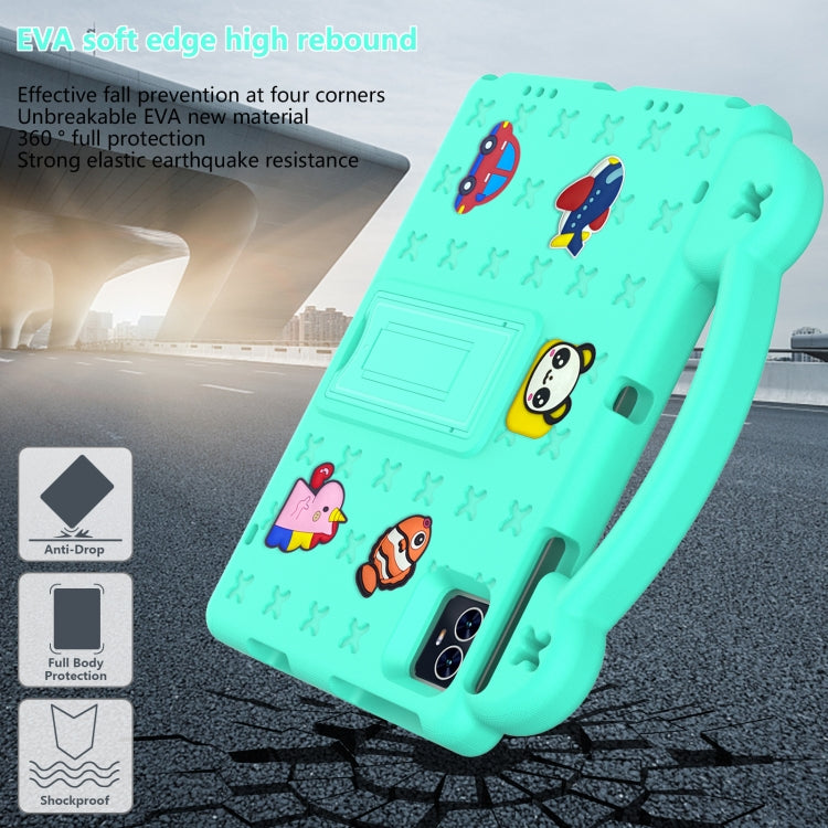 For Blackview Tab 80 10.1 2023 Handle Kickstand Children EVA Shockproof Tablet Case(Mint Green) - Others by PMC Jewellery | Online Shopping South Africa | PMC Jewellery | Buy Now Pay Later Mobicred