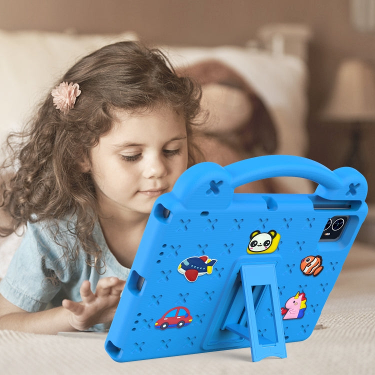 For Blackview Tab 80 10.1 2023 Handle Kickstand Children EVA Shockproof Tablet Case(Sky Blue) - Others by PMC TechLife | Online Shopping South Africa | PMC TechLife | Buy Now Pay Later Mobicred