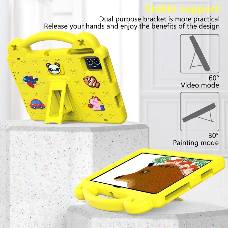 For Blackview Tab 80 10.1 2023 Handle Kickstand Children EVA Shockproof Tablet Case(Yellow) - Others by PMC TechLife | Online Shopping South Africa | PMC TechLife | Buy Now Pay Later Mobicred