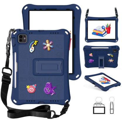 For iPad Air 11 2024 Hi Baby EVA Full Body Tablet Case with Strap(Navy Blue) - iPad Air 11 2024 Cases by PMC Jewellery | Online Shopping South Africa | PMC Jewellery | Buy Now Pay Later Mobicred