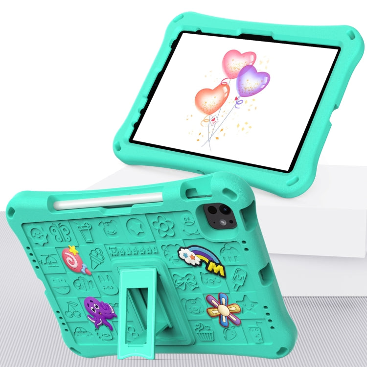 For iPad Pro 11 2024 Hi Baby EVA Full Body Tablet Case with Strap(Mint Green) - iPad Pro 11 2024 Cases by PMC Jewellery | Online Shopping South Africa | PMC Jewellery | Buy Now Pay Later Mobicred