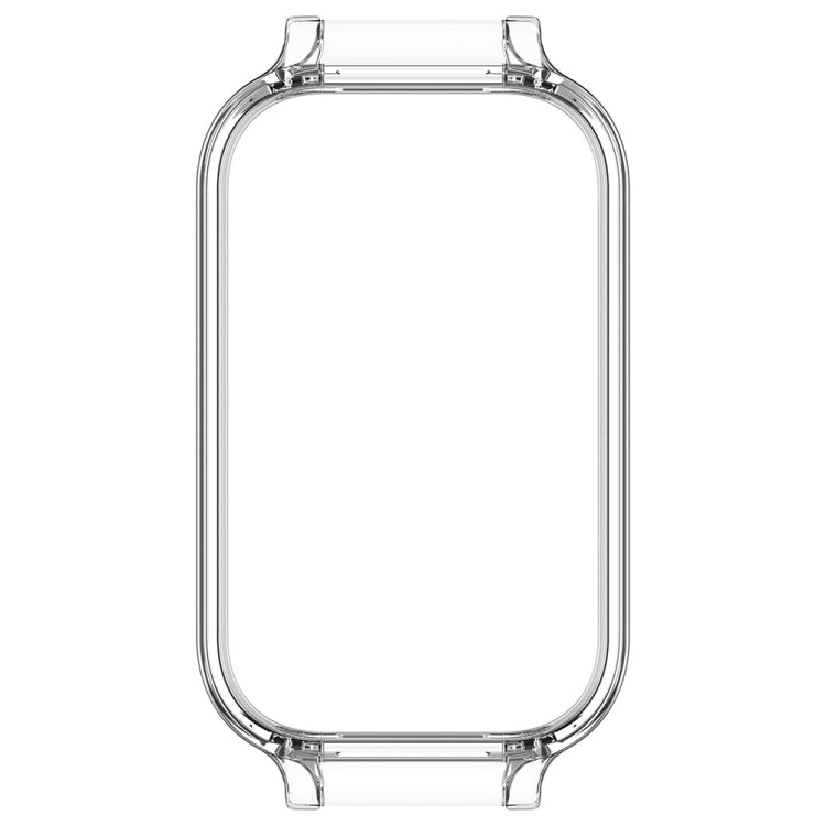 For Xiaomi Smart Band 8 Active Half Pack PC Watch Protective Case(Transparent White) - Watch Cases by PMC TechLife | Online Shopping South Africa | PMC TechLife | Buy Now Pay Later Mobicred