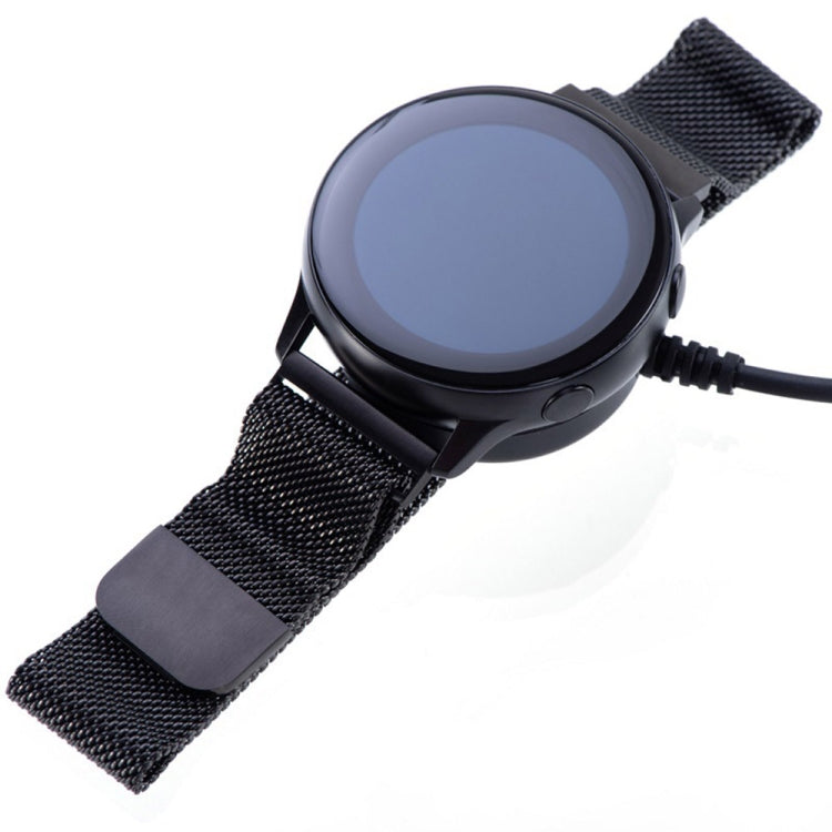 For Samsung Galaxy Watch 7 USB Interface Smart Watch Magnetic Charging Cable(Black) - Charger by PMC TechLife | Online Shopping South Africa | PMC TechLife | Buy Now Pay Later Mobicred