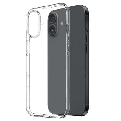 For iPhone 16 NORTHJO 2 in 1 TPU Phone Case Screen Protector Tempered Glass Film(Clear) - iPhone 16 Cases by NORTHJO | Online Shopping South Africa | PMC Jewellery | Buy Now Pay Later Mobicred