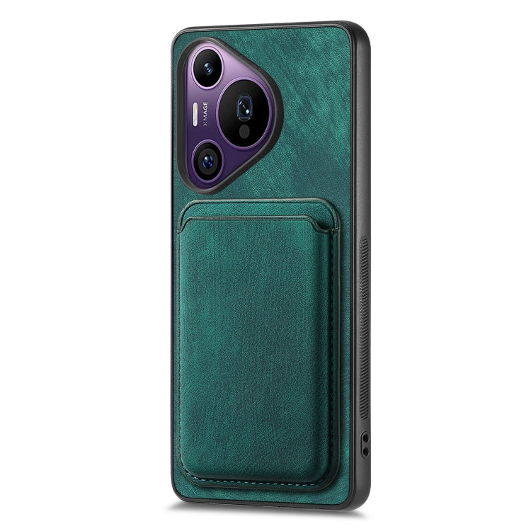 For Huawei Pura 70 Pro Retro Leather Card Bag Magnetic Phone Case(Green) - Huawei Cases by PMC Jewellery | Online Shopping South Africa | PMC Jewellery | Buy Now Pay Later Mobicred