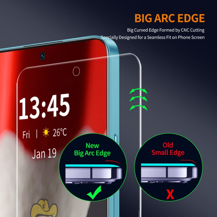 For Samsung Galaxy S24 FE 5G 2pcs ENKAY 9H Big Arc Edge High Aluminum-silicon Tempered Glass Film - Galaxy S24 FE 5G Tempered Glass by ENKAY | Online Shopping South Africa | PMC Jewellery | Buy Now Pay Later Mobicred