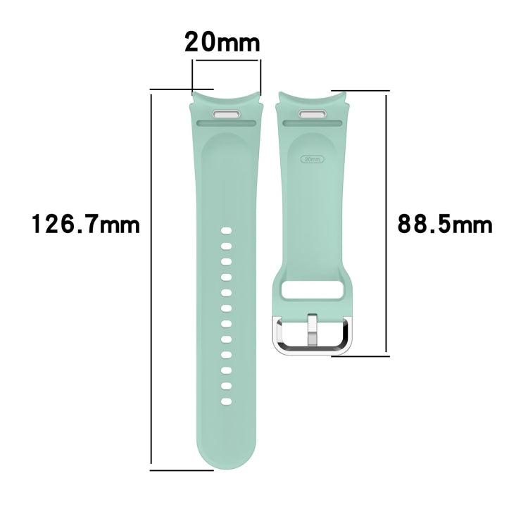 For Samsung Galaxy Watch FE 40mm Solid Color Silver Buckle Quick Release Silicone Watch Band(Wine Red) - free shipping - PMC TechLife - Order now!