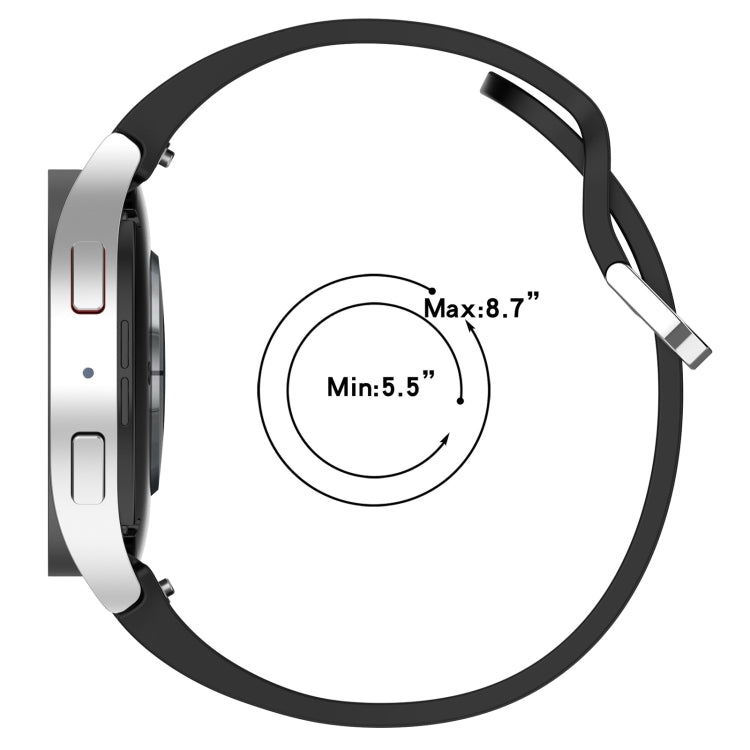 For Samsung Galaxy Watch FE 40mm Solid Color Silver Buckle Quick Release Silicone Watch Band(Wine Red) - free shipping - PMC TechLife - Order now!