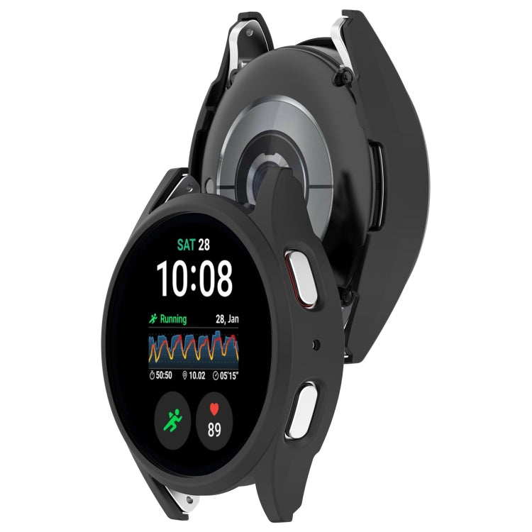 For Sansung Galaxy Watch 7 40mm Half Pack Hollow PC Watch Protective Case(Black) - Watch Cases by PMC TechLife | Online Shopping South Africa | PMC TechLife | Buy Now Pay Later Mobicred