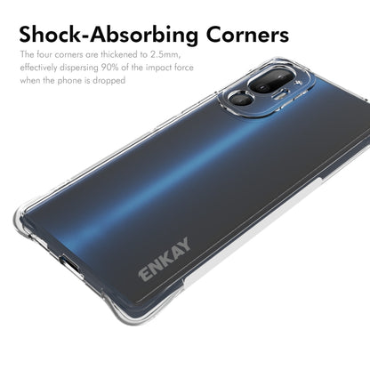 For HTC U24 Pro ENKAY Hat-Prince Transparent TPU Shockproof Phone Case - More Brand by ENKAY | Online Shopping South Africa | PMC Jewellery | Buy Now Pay Later Mobicred