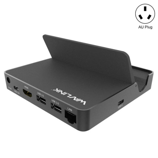 WAVLINK UHP3D01G Gigabit Ethernet USB 3.0 Multi-Function HUB 4K HD Docking Station(AU Plug) - USB 3.0 HUB by WAVLINK | Online Shopping South Africa | PMC Jewellery | Buy Now Pay Later Mobicred