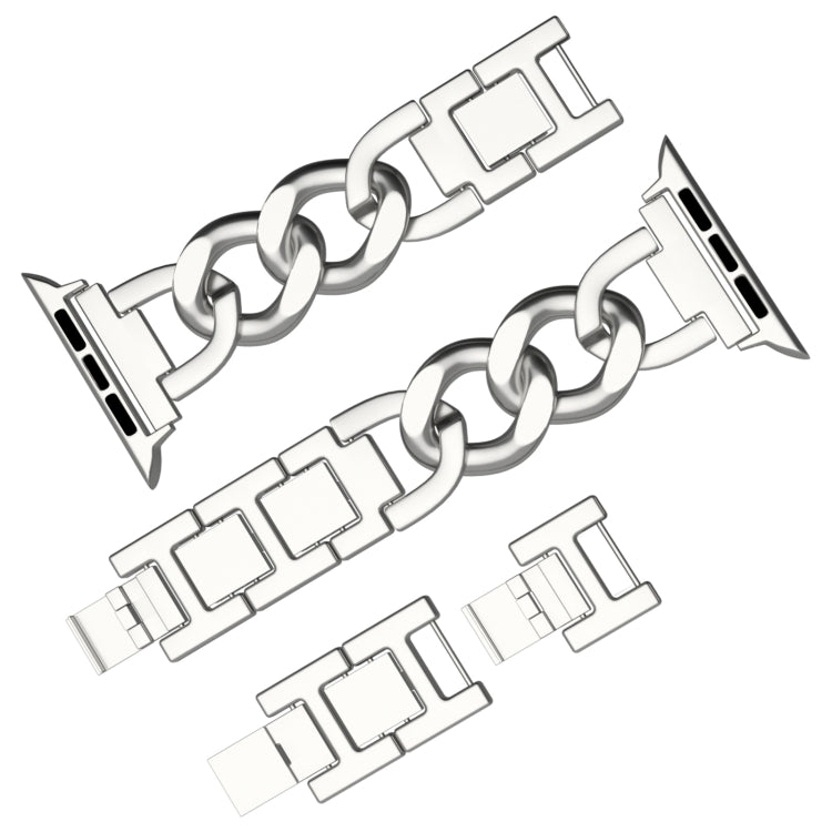 For Apple Watch Series 4 44mm Quick-Release Metal Chain Watch Band(Silver) - free shipping - PMC TechLife - Order now!