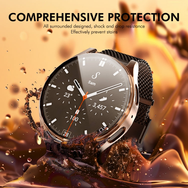 For Samsung Galaxy Watch7 44mm ENKAY Hat-Prince Full Coverage Electroplated Soft TPU Case with Screen Protection(Transparent) - free shipping - PMc TechLife - Order now!