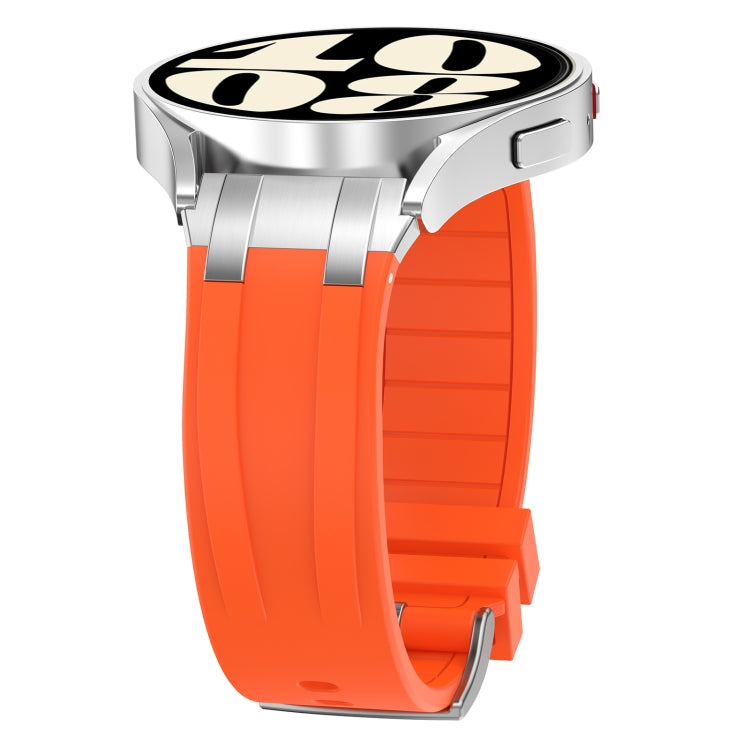 For Amazfit Bip S 20mm Quick Release Silver Buckle Royal Silicone Watch Band(Orange) - free shipping - PMC TechLife - Order now!