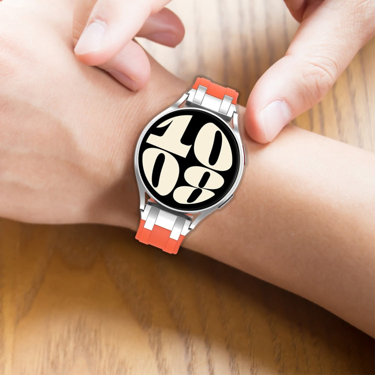 For Amazfit Bip3 Pro 20mm Quick Release Silver Buckle Royal Silicone Watch Band(Red) - free shipping - PMC TechLife - Order now!